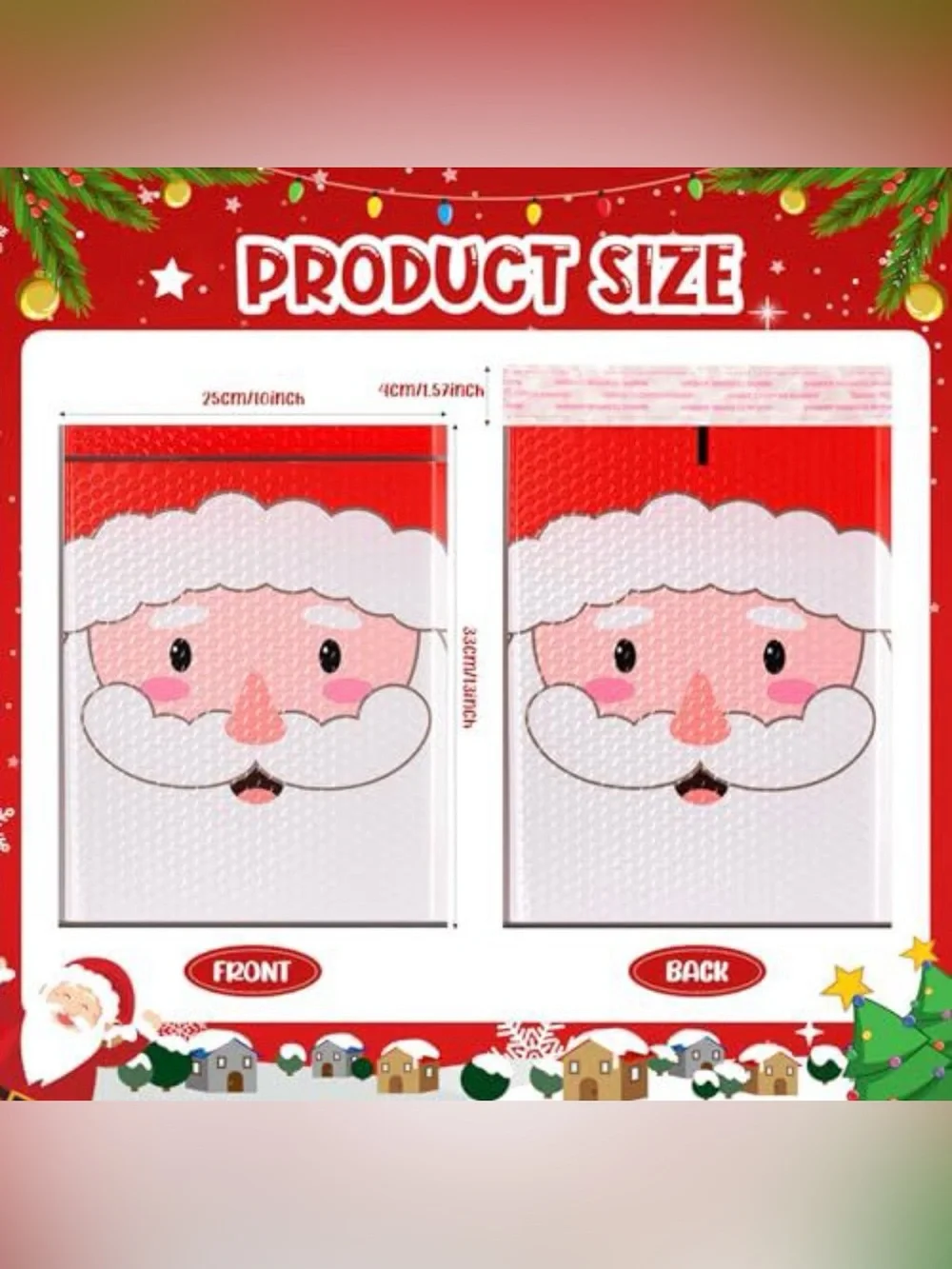 Santa Face Holiday Beverage Napkins - Red and White Festive Cocktail Napkins